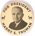 Truman for President Large Donkeys Celluloid