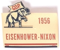Eisenhower, Nixon 1956 GOP Badge