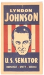 Johnson for Texas Senator, FDR Coattail