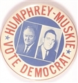 Humphrey, Muskie Vote Democrat Jugate