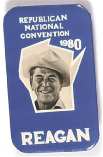 Reagan Wisconsin 1980 Convention Pin