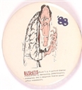 Dukakis Bushitis Cartoon Pin