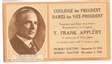 Coolidge, Dawes New Jersey Coattail Blotter