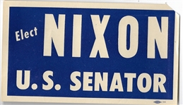 Nixon for US Senator Sticker