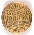 Brooklyn Dodgers World Series Press Badge