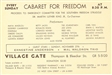 Civil Rights Cabaret for Freedom Card