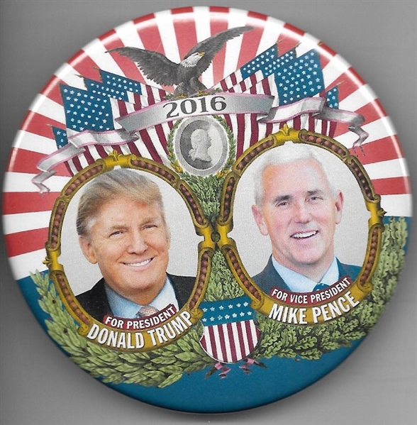Trump, Pence Large 1916 Jugate