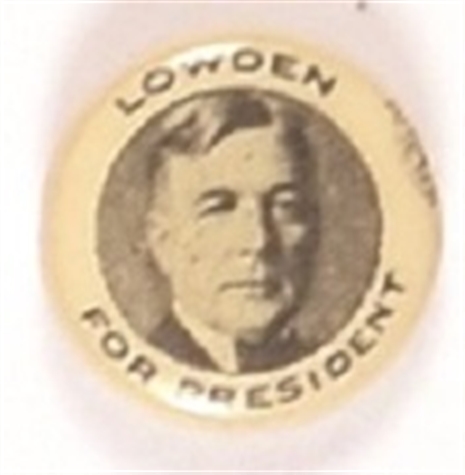 Lowden for President Small Celluloid