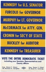 Kennedy, Buckley Massachusetts Coattail Postcard
