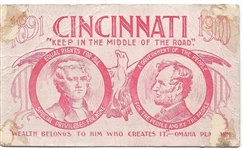 People's Party 1900 Delegate Ticket