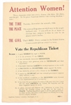 Attention Women! Early GOP Voting Flyer