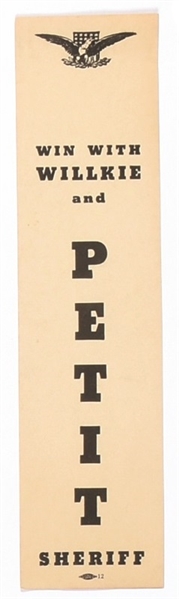 Willkie and Petit Indiana Coattail