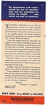 Willkie Buddy World War I Veteran Pamphlet