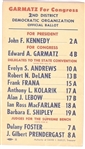 JFK Maryland Coattail Card