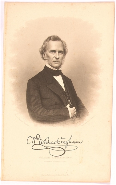 Gov. William Buckingham Connecticut Engraving