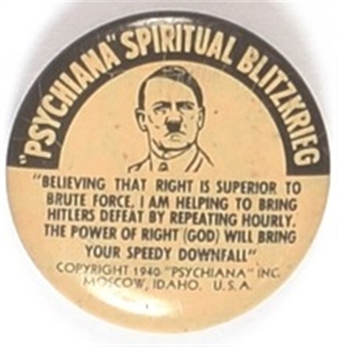 Psychiana Anti Hitler Celluloid