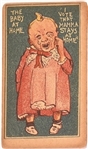 Suffrage Card, the Baby at Home