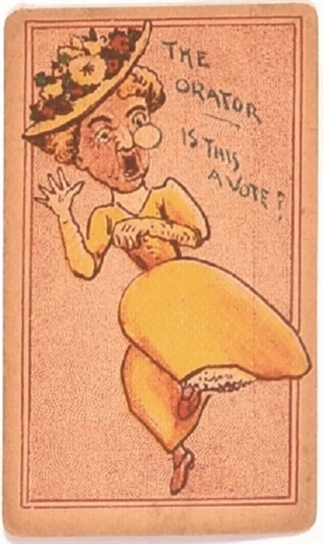 Suffrage Card, the Orator