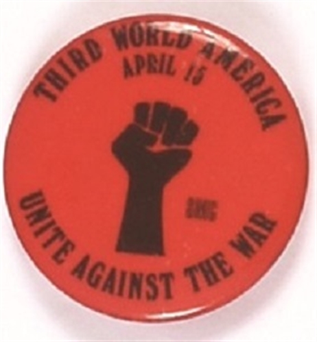Third World America Anti Vietnam War Pin