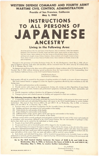 Japanese Internment Poster
