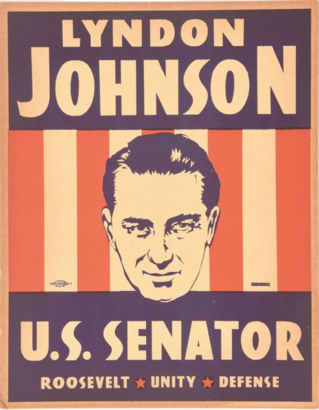 Johnson for Senator, FDR Coattail Poster