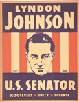 Johnson for Senator, FDR Coattail Poster
