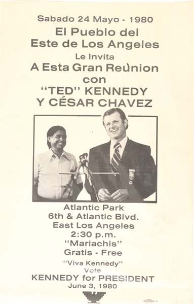 Ted Kennedy, Cesar Chavez Poster