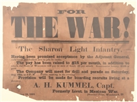 Sharon Light Infantry Recruiting Poster