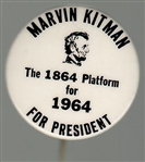 Marvin Kitman with Lincoln 1964 Pin