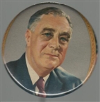 FDR Multicolor Celluloid Button
