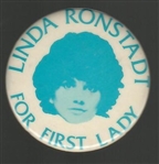 Ronstadt for First Lady Blue and White Celluloid