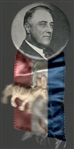 FDR Pin, Ribbon, Donkey
