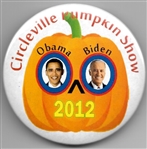 Obama, Biden White Circleville Pumpkin Show Jugate