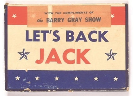 Lets Back Jack Kennedy Cigarettes