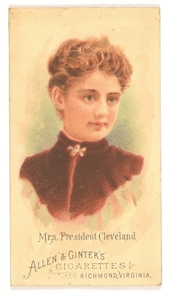 Frances Cleveland Allen and Ginters Cigarettes Card