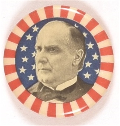 McKinley Striking Stars and Stripes Celluloid