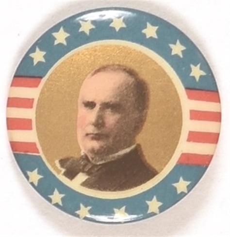 McKinley Baltimore Badge Stars and Stripes Pin