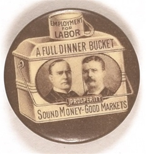 McKinley, Roosevelt Brown Dinner Bucket