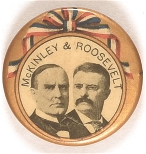 McKinley, Roosevelt Ribbon Design Jugate