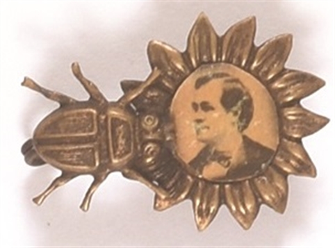 Bryan Silver Bug Flower Design