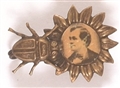 Bryan Silver Bug Flower Design