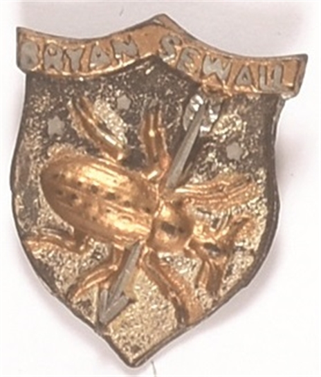 Bryan Skewered Gold Bug Stickpin