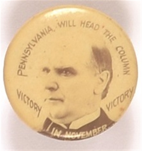 McKinley Pennsylvania Will Head the Column