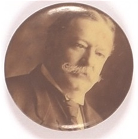 William Howard Taft Sepia Celluloid