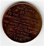 Wilson Pennsylvania Coattail Medal