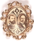 Hughes, Fairbanks Framed Sepia Cameo Jugate