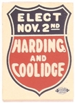 Harding and Coolidge Paper Sticker