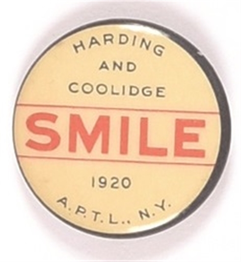 Harding and Coolidge Smile