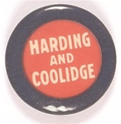Harding and Coolidge RWB Celluloid