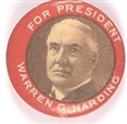Harding Larger Red Border Celluloid